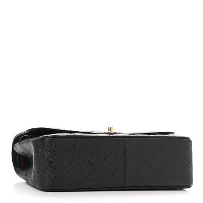 Chanel Caviar Quilted Jumbo Double Flap Black 4 of 10