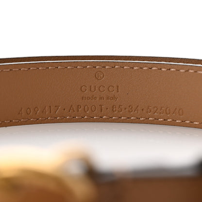 Gucci Calfskin Double G 20mm Belt 85 34 Porcelain Rose 3 of 6