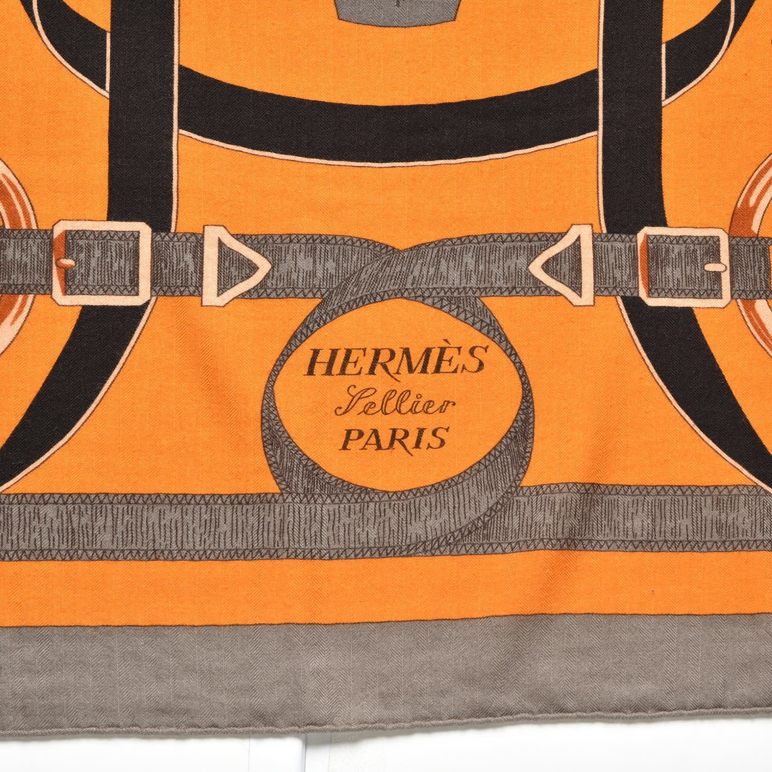 Hermes Cashmere Silk Eperon D'Or Shawl 140 3 of 7
