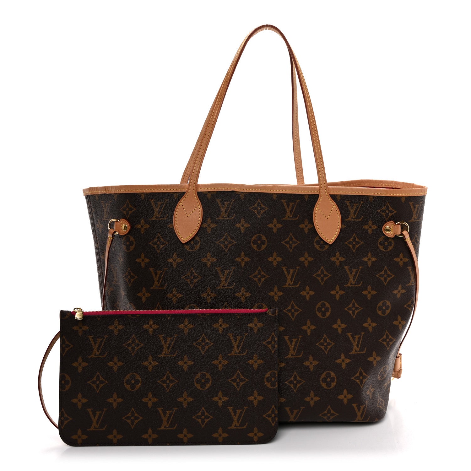Louis Vuitton Monogram Neo Neverfull MM Fuchsia 3 of 11