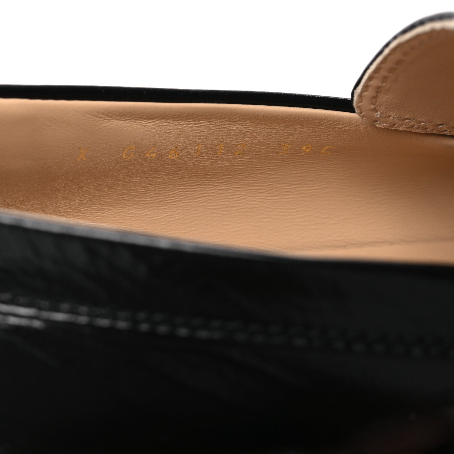 Chanel Shiny Crumpled Calfskin CC Mocassin Loafers 39 Black 10 of 11