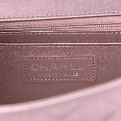 Chanel Metallic Calfskin Quilted Mini Rectangular Flap Pink 6 of 11