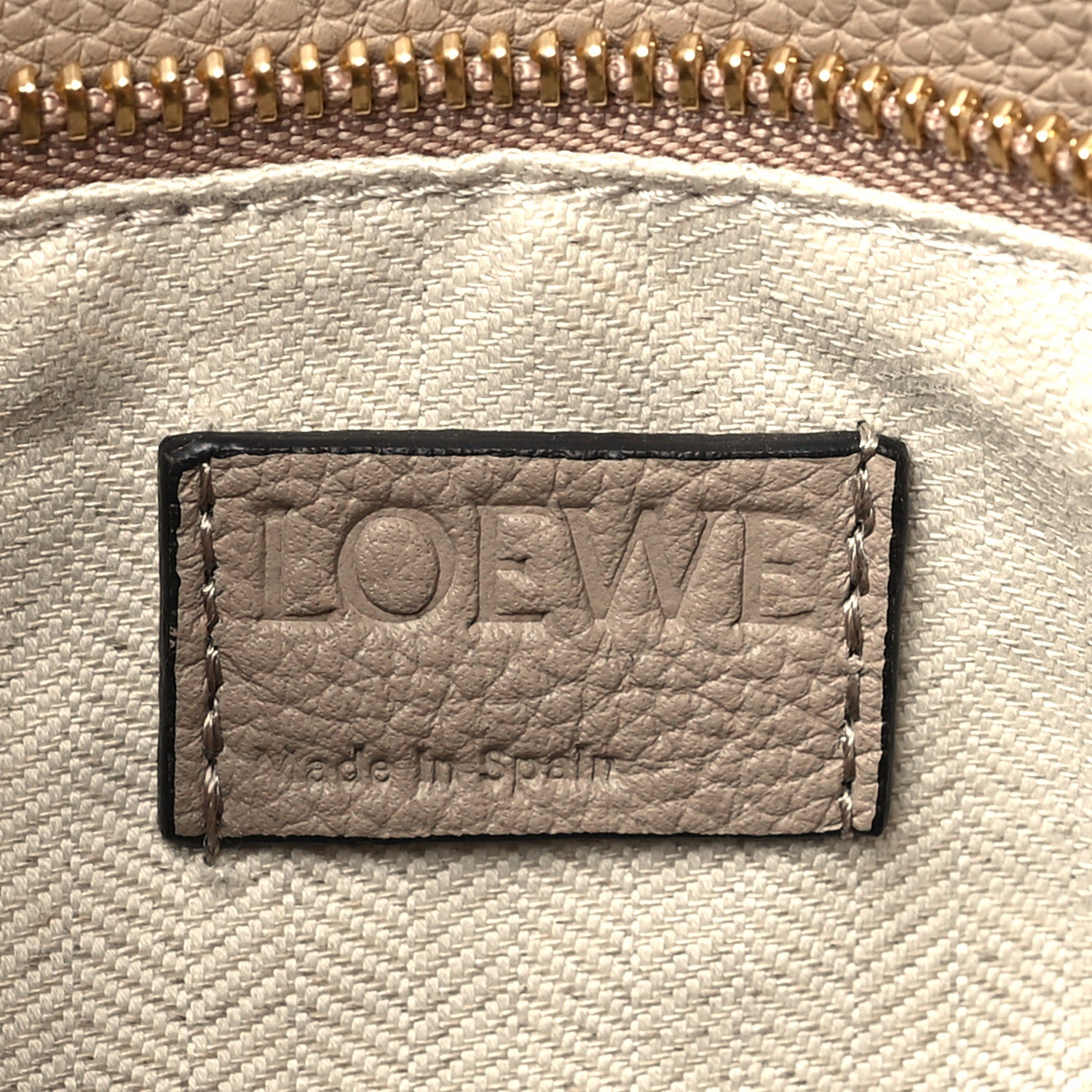 Loewe Grained Calfskin Small Puzzle Bag Sand 6 of 8