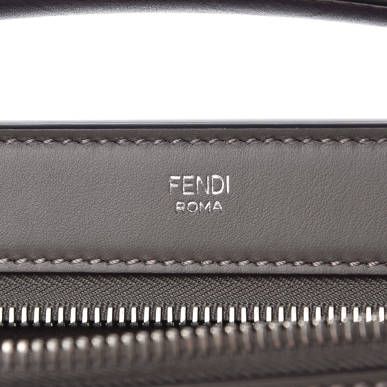 Fendi Vitello Baltico Dolce Elaphe DotCom Satchel Carbone Ramar Multicolor 8 of 11