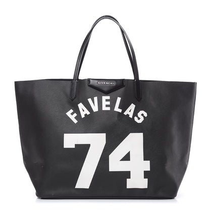 Givenchy Textured Coated Canvas Favelas Large Antigona Tote Black 1 of 14