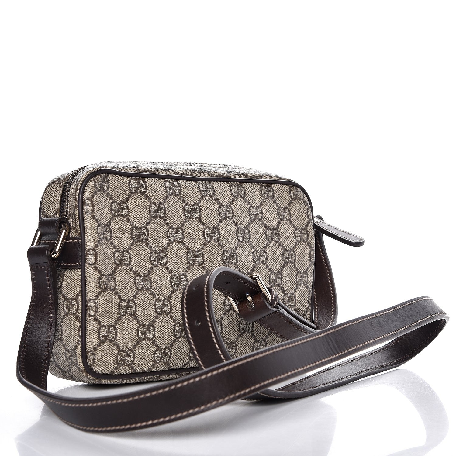Gucci GG Plus Monogram Small Shoulder Bag Dark Brown 3 of 7