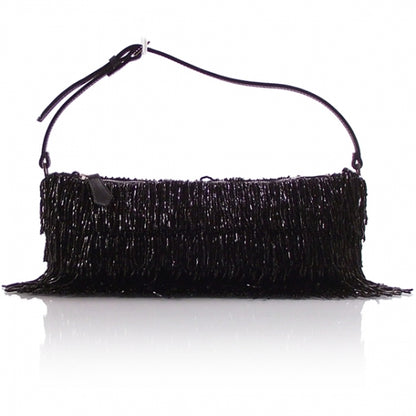 Valentino Garavani Beaded Flapper Pochette Black 1 of 7