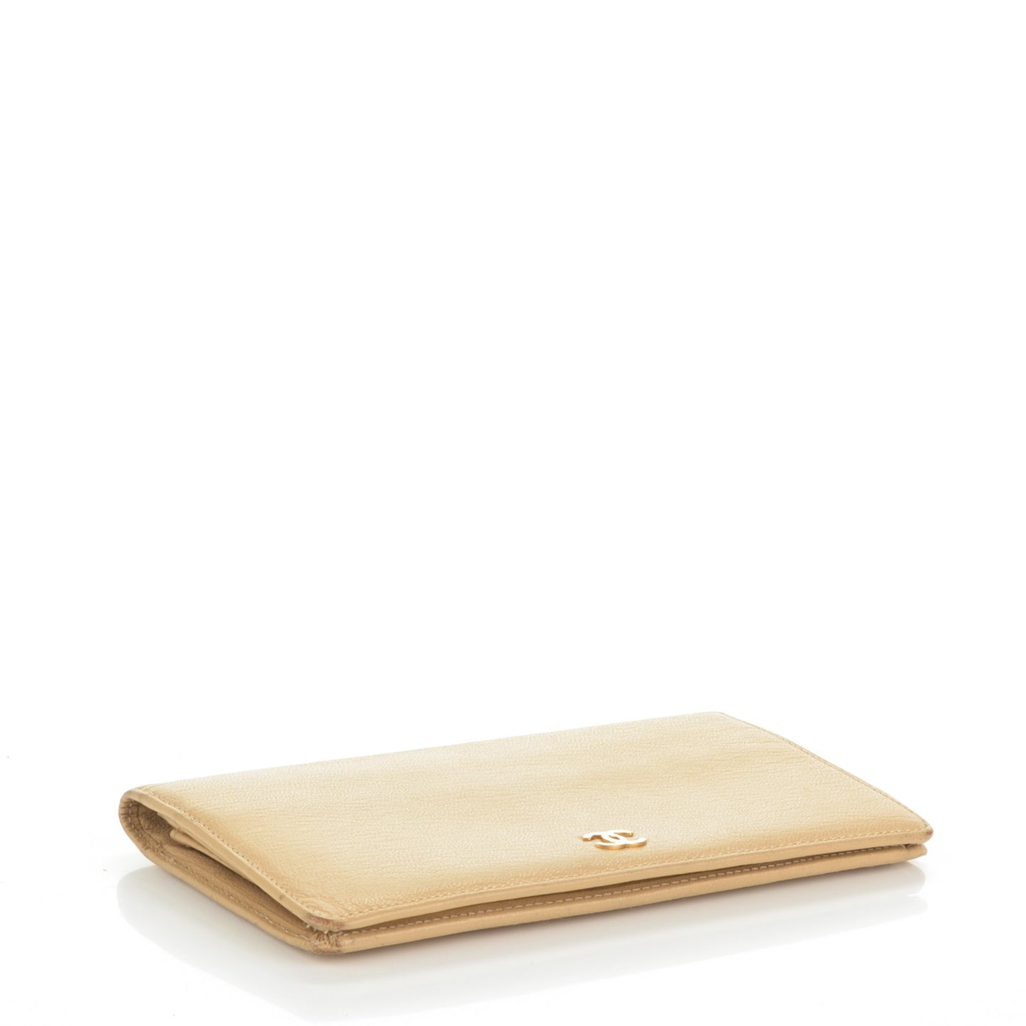 Goatskin CC Yen Wallet Beige