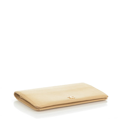 Chanel Goatskin CC Yen Wallet Beige 4 of 11