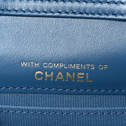 Chanel Denim Quilted Flap Mini Crossbody Blue 7 of 9