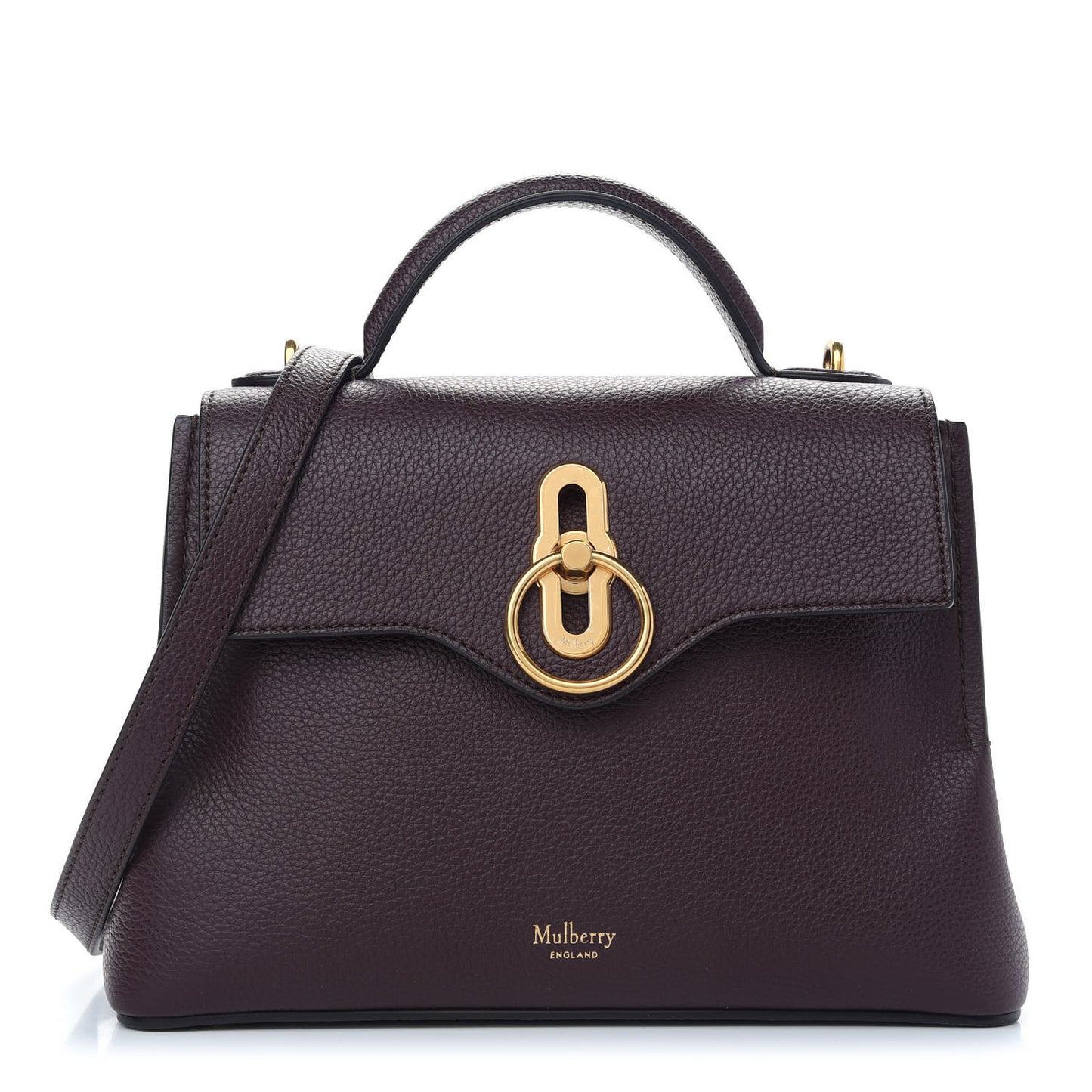 Small Classic Grain Calfskin Mini Seaton Oxblood