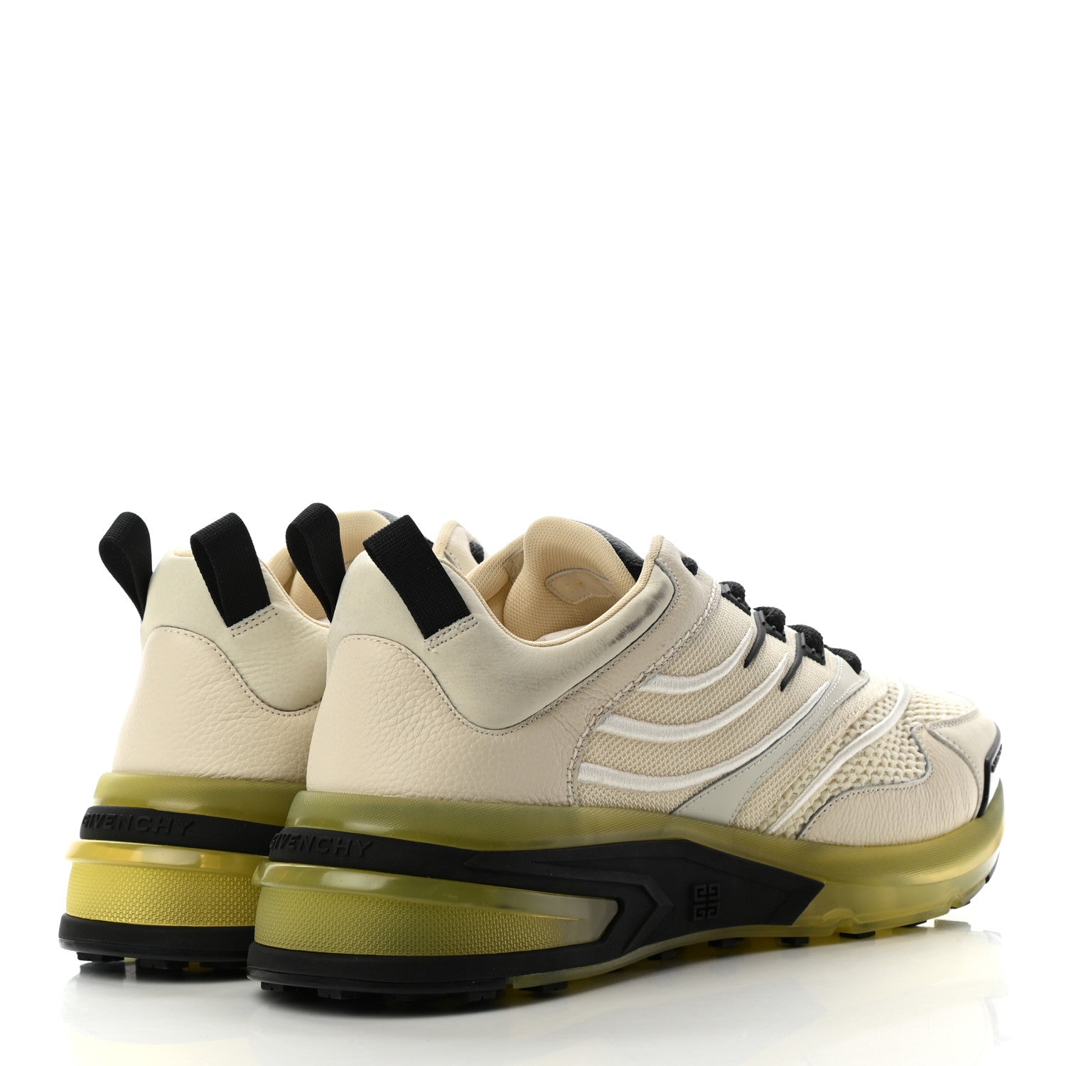 Givenchy Calfskin Mesh Technical Canvas Mens GIV 1 Sneakers 42 Cream 4 of 8