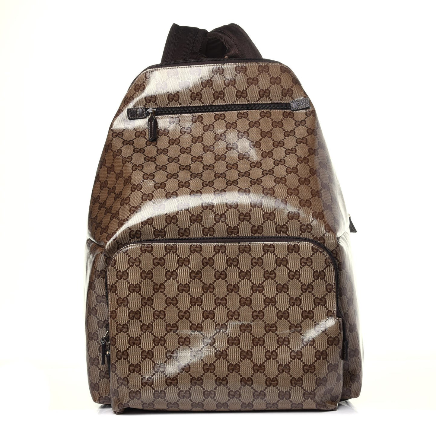 Crystal Monogram Backpack Dark Brown