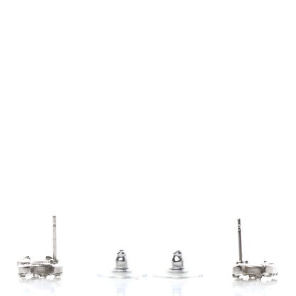 Chanel Crystal CC Earrings Silver 3 of 4