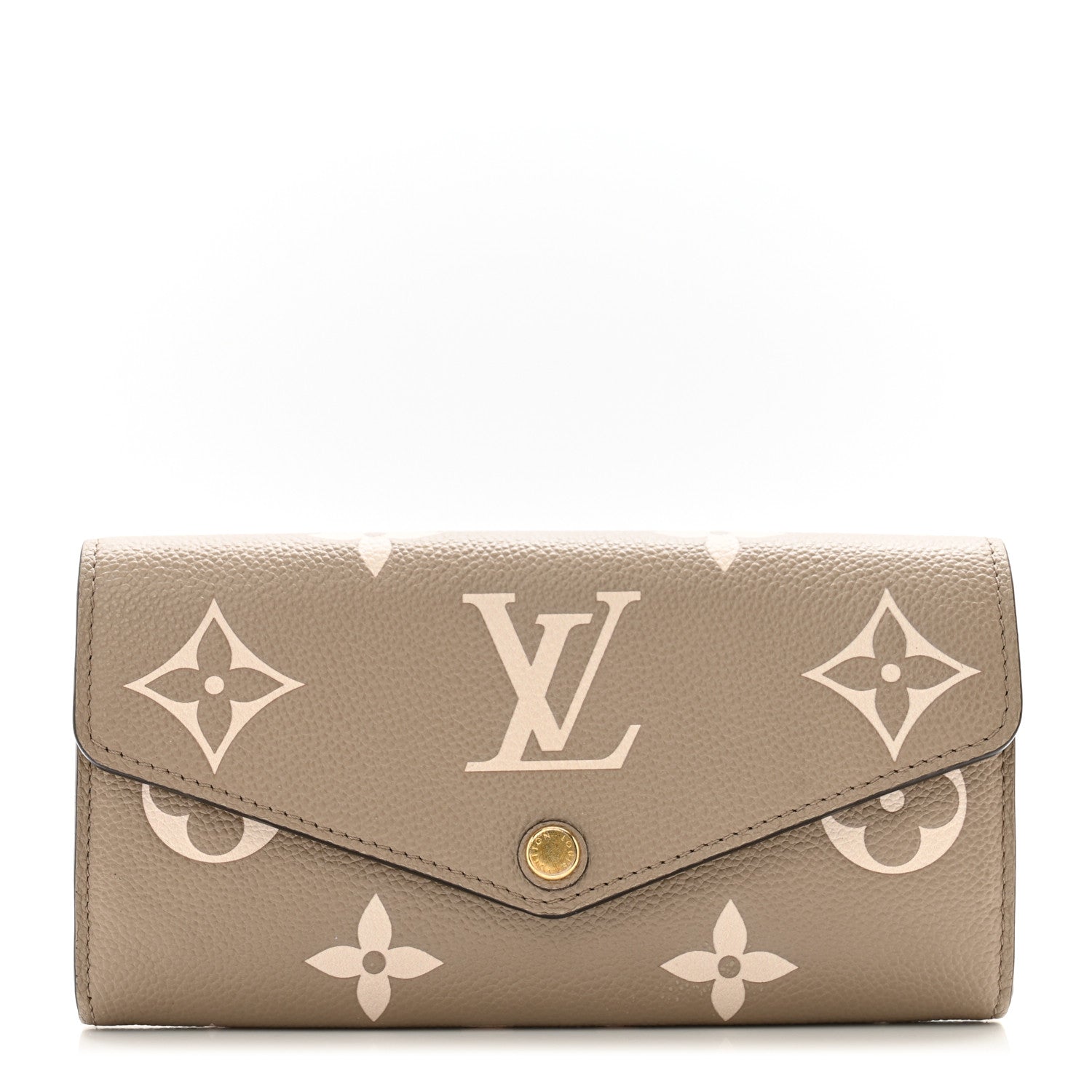 Louis Vuitton Empreinte Monogram Giant Sarah Wallet Tourterelle Creme 1 of 9