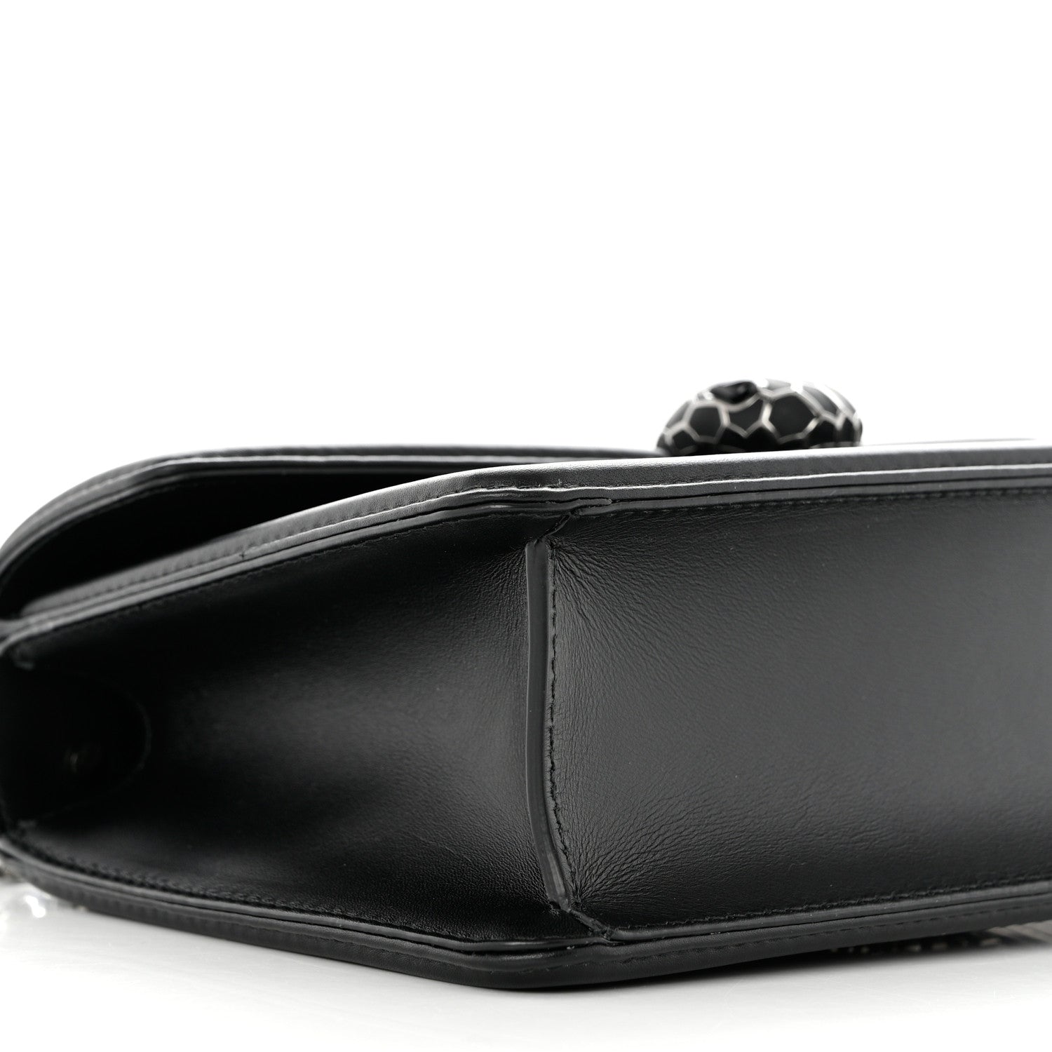 Bulgari Quilted Nappa Smooth Calfskin Serpenti Forever Diamond Blast Shoulder Bag Black 9 of 10