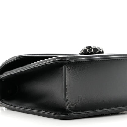 Bulgari Quilted Nappa Smooth Calfskin Serpenti Forever Diamond Blast Shoulder Bag Black 9 of 10