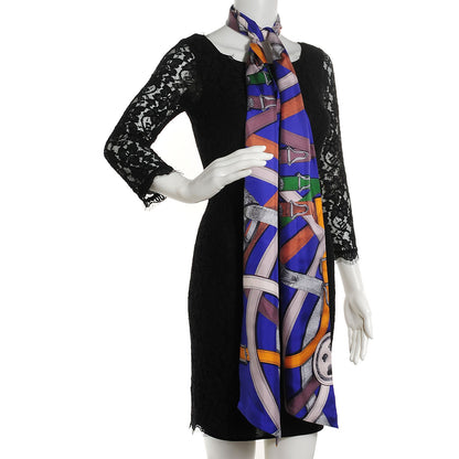 Hermes Silk Cavalcadour Maxi Twilly 2 of 6