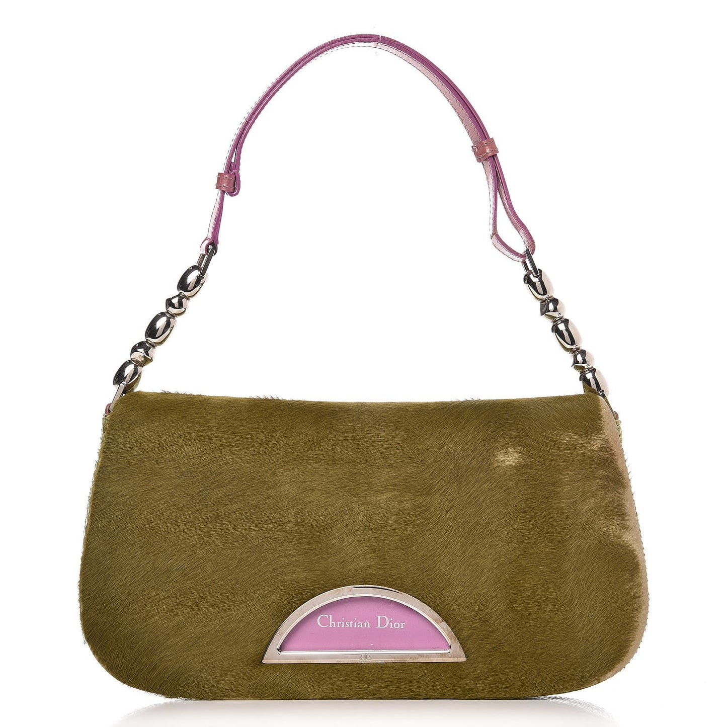 Python Pony Hair Malice Flap Green