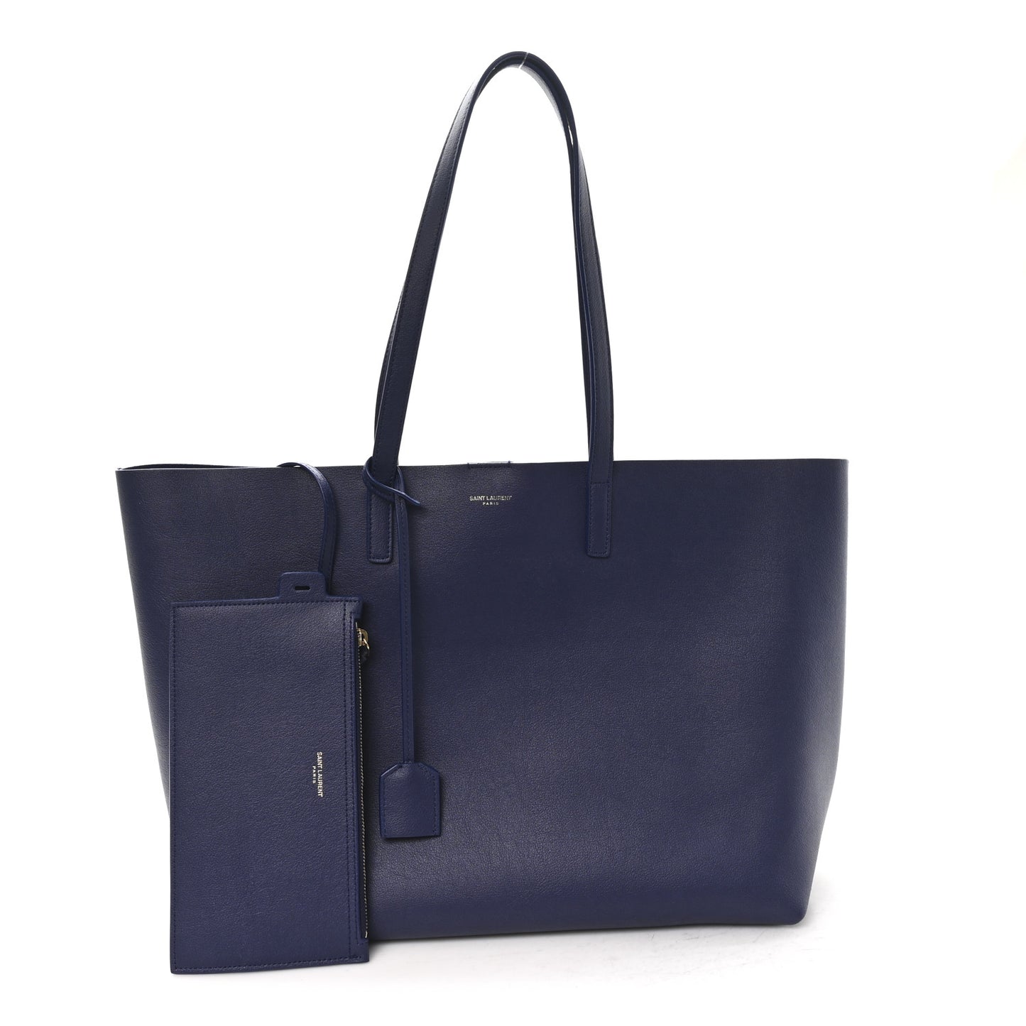 Calfskin Large Shopping Tote Saphir