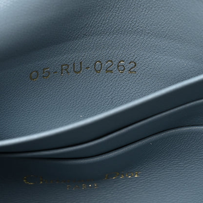 Christian Dior Lambskin Macrocannage Mini Dior Caro Bag Cloud Blue 8 of 14