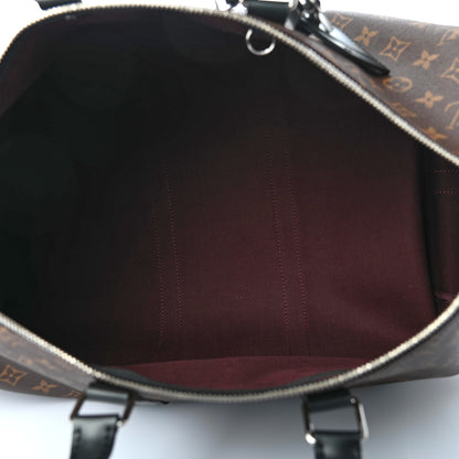 Louis Vuitton Monogram Macassar Keepall Bandouliere 45 5 of 10