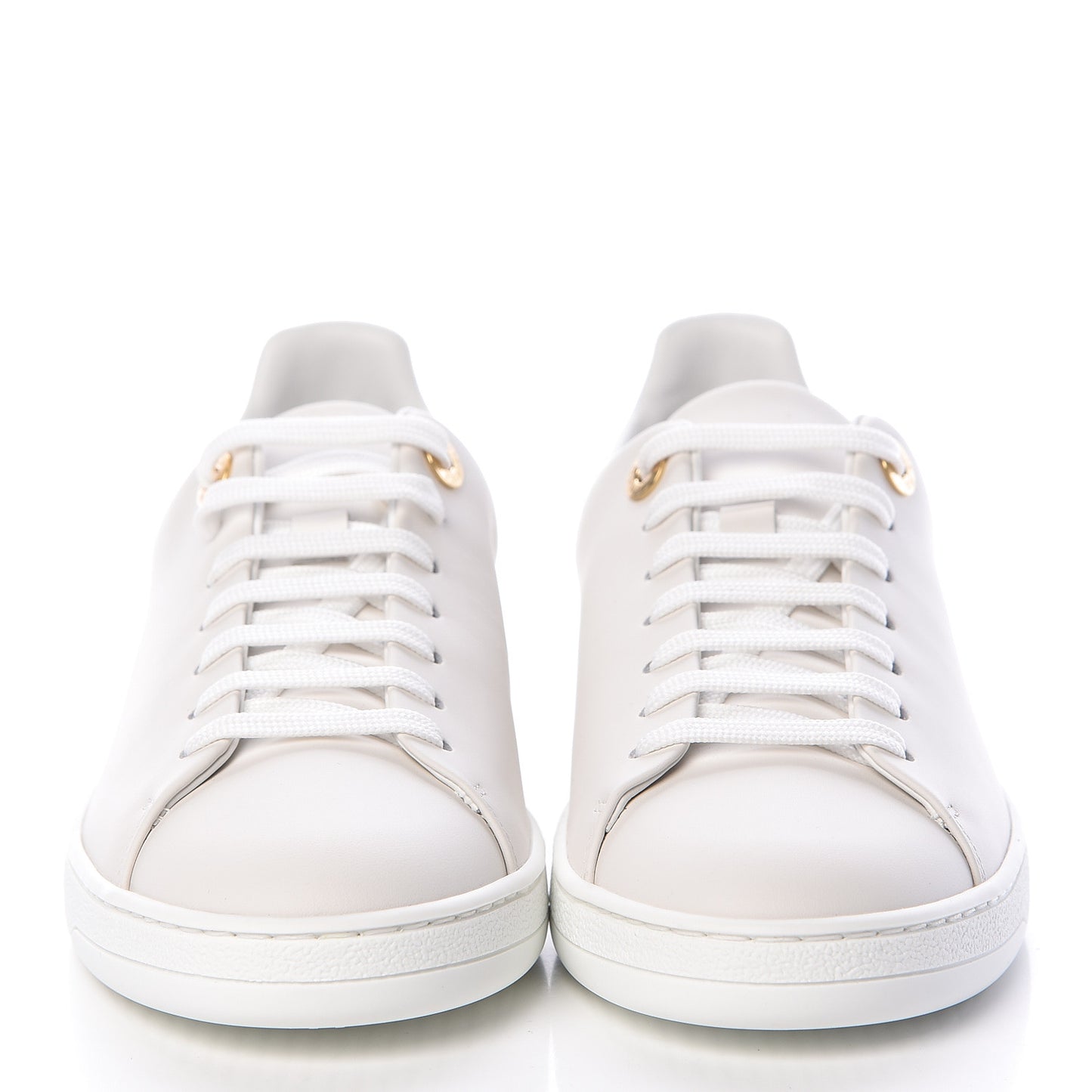 Calfskin Frontrow Sneakers 37 White