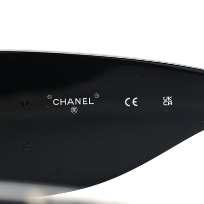 Chanel Acetate CC Logo Square Sunglasses 71628 Black Multicolor 5 of 8