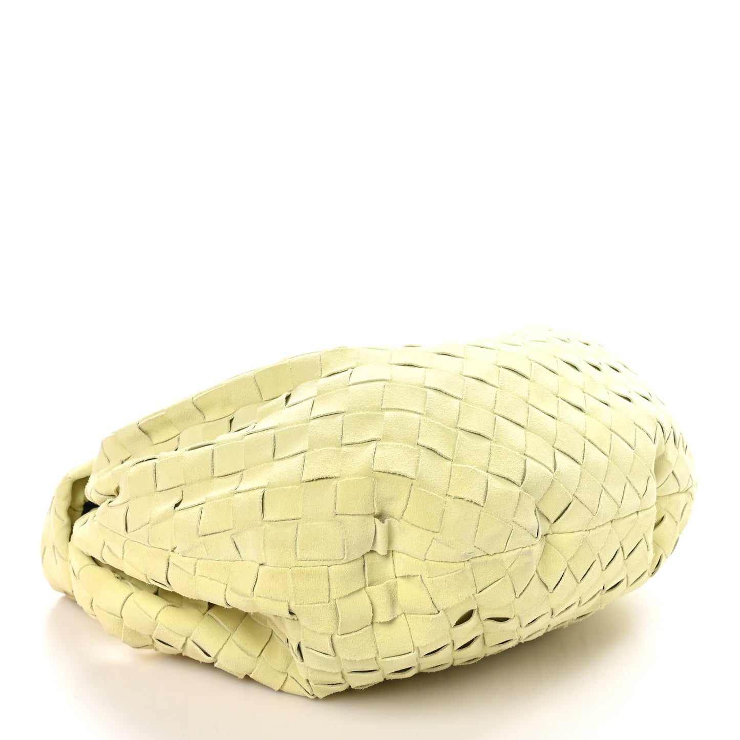 Suede Calfskin Intrecciato Teen Jodie Hobo Lemon Wash