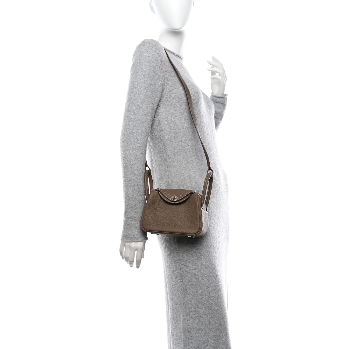 Taurillon Clemence Mini Lindy 20 Etoupe