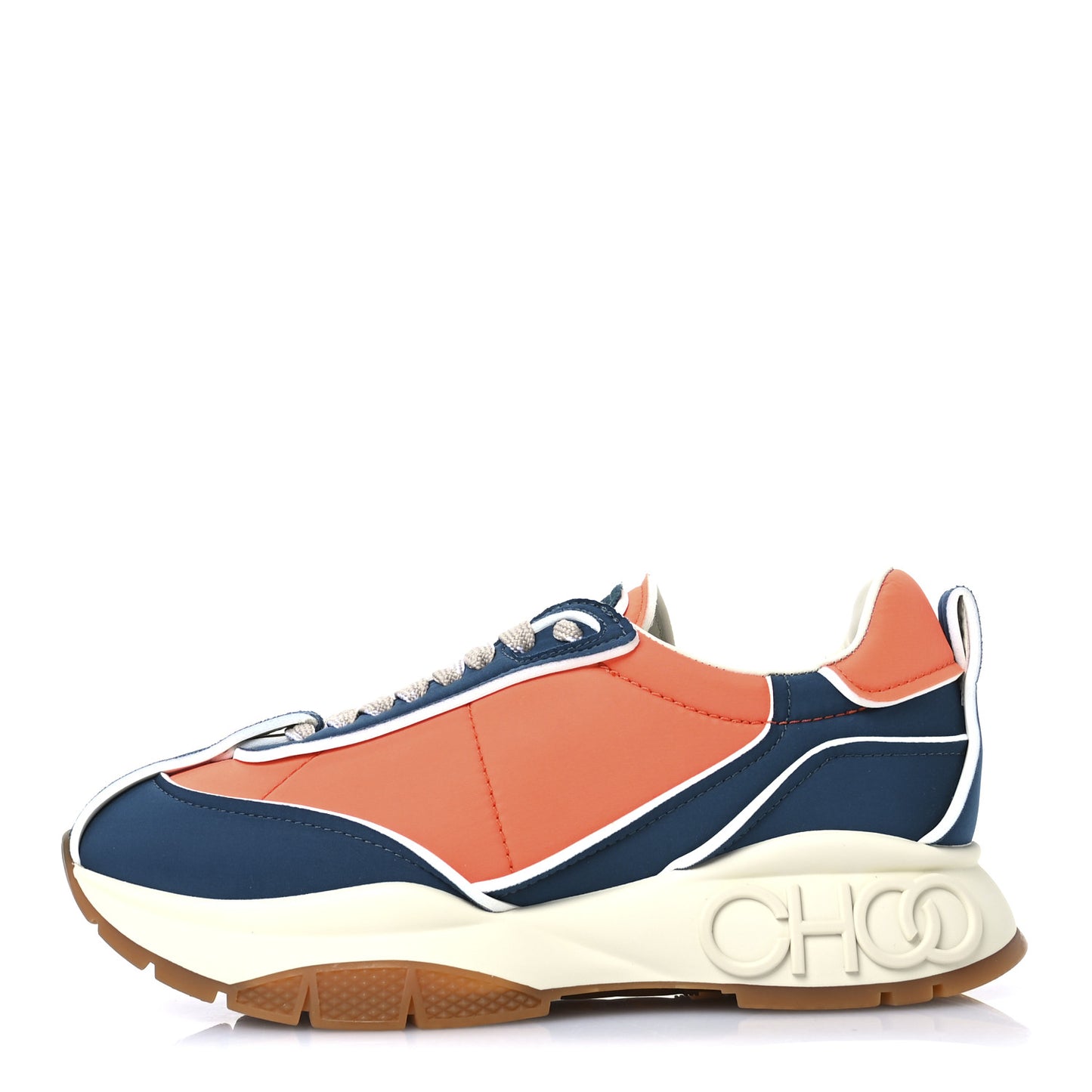 Calfskin Neoprene Raine Sneakers 40.5 Lava Teal