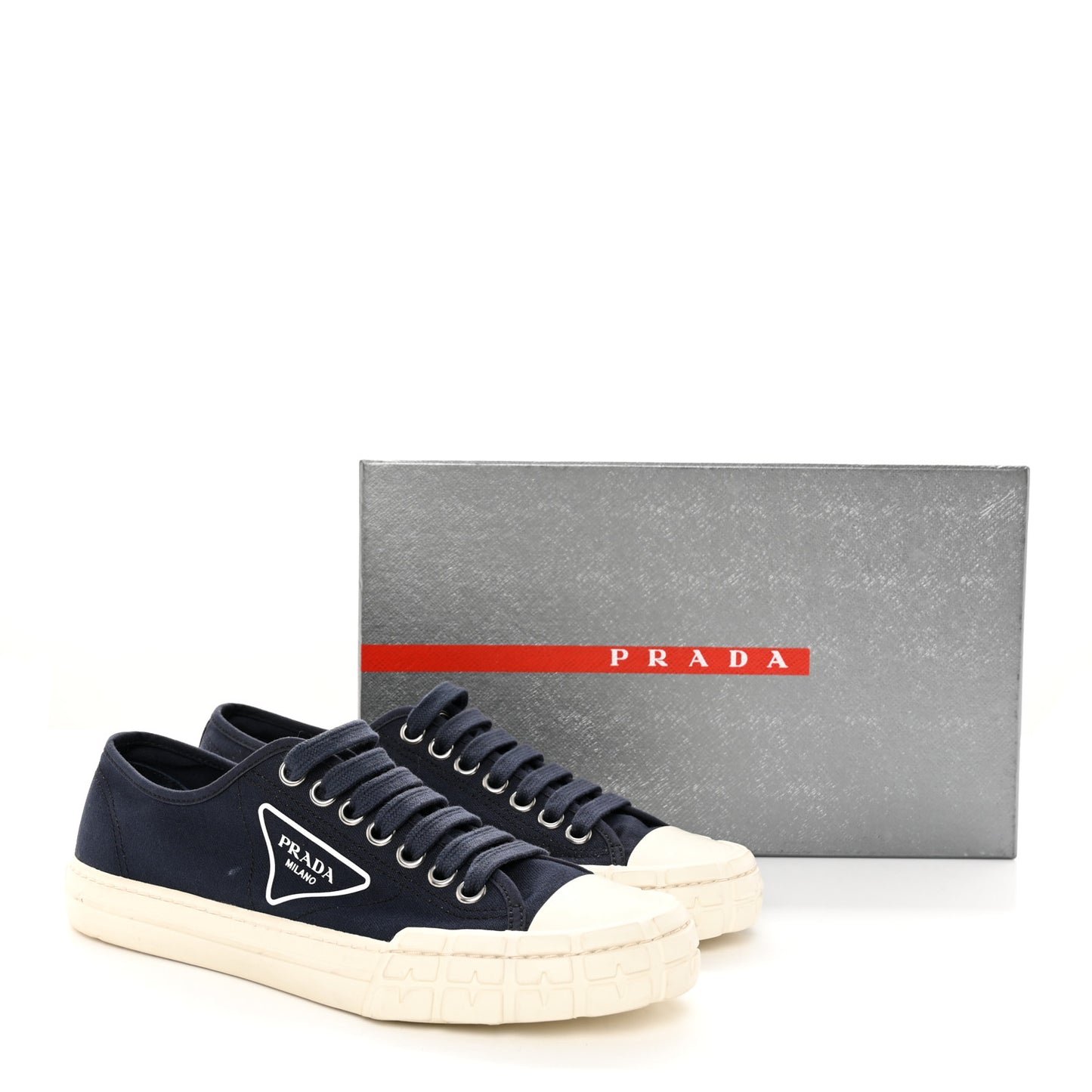 Canvas Triangle Logo Wheel 35mm Sneakers 42 Navy