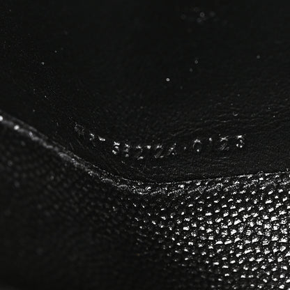 Saint Laurent Grain De Poudre Monogram Uptown Wallet Black 8 of 8