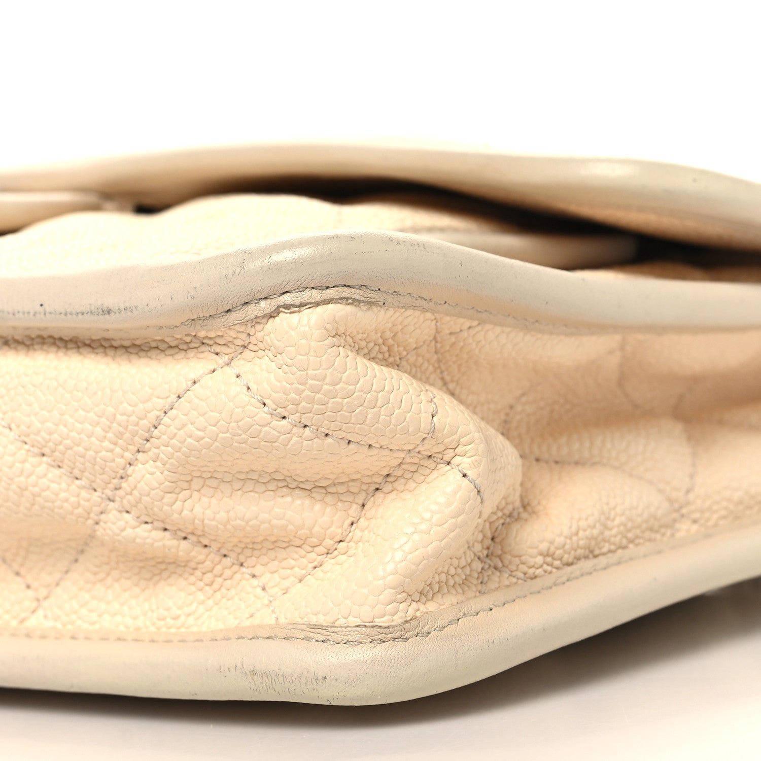 Chanel Caviar Quilted Medium French Riviera Flap White 10 of 12