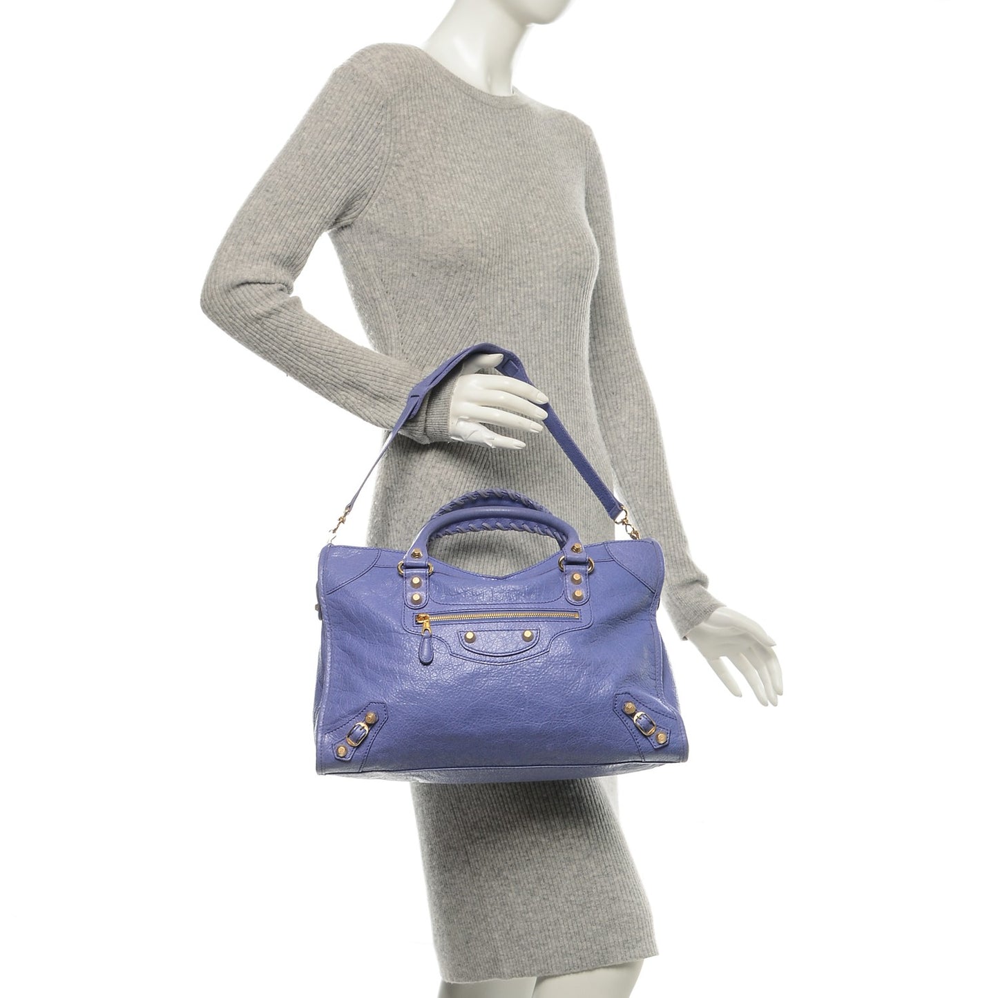 Agneau Giant 12 Gold Hardware City Mauve Light Mauve