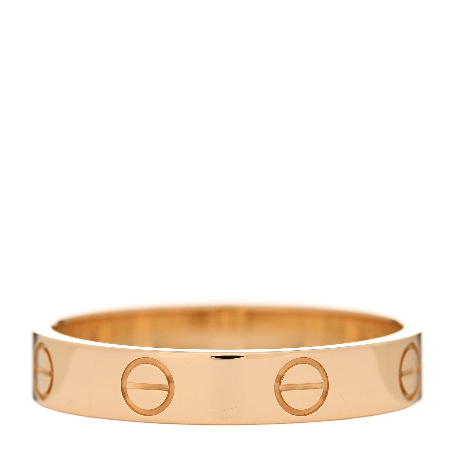 Cartier 18K Yellow Gold 3.5mm LOVE Wedding Band Ring 56 7.5 3 of 5