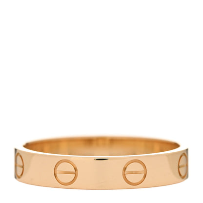 Cartier 18K Yellow Gold 3.5mm LOVE Wedding Band Ring 56 7.5 3 of 5