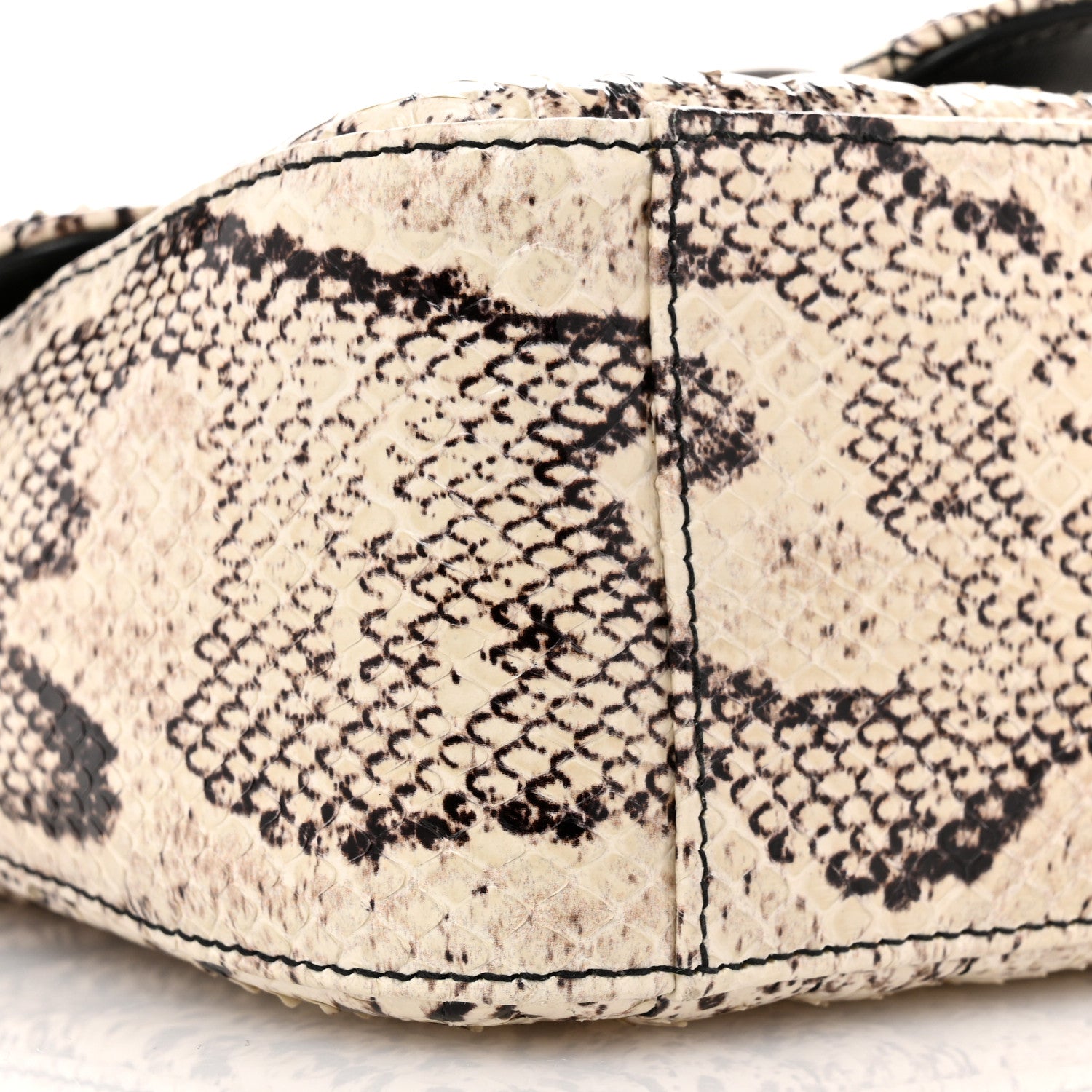 Gucci Snakeskin Matelasse Aria Mini GG Marmont Top Handle Shoulder Bag Roccia 8 of 11