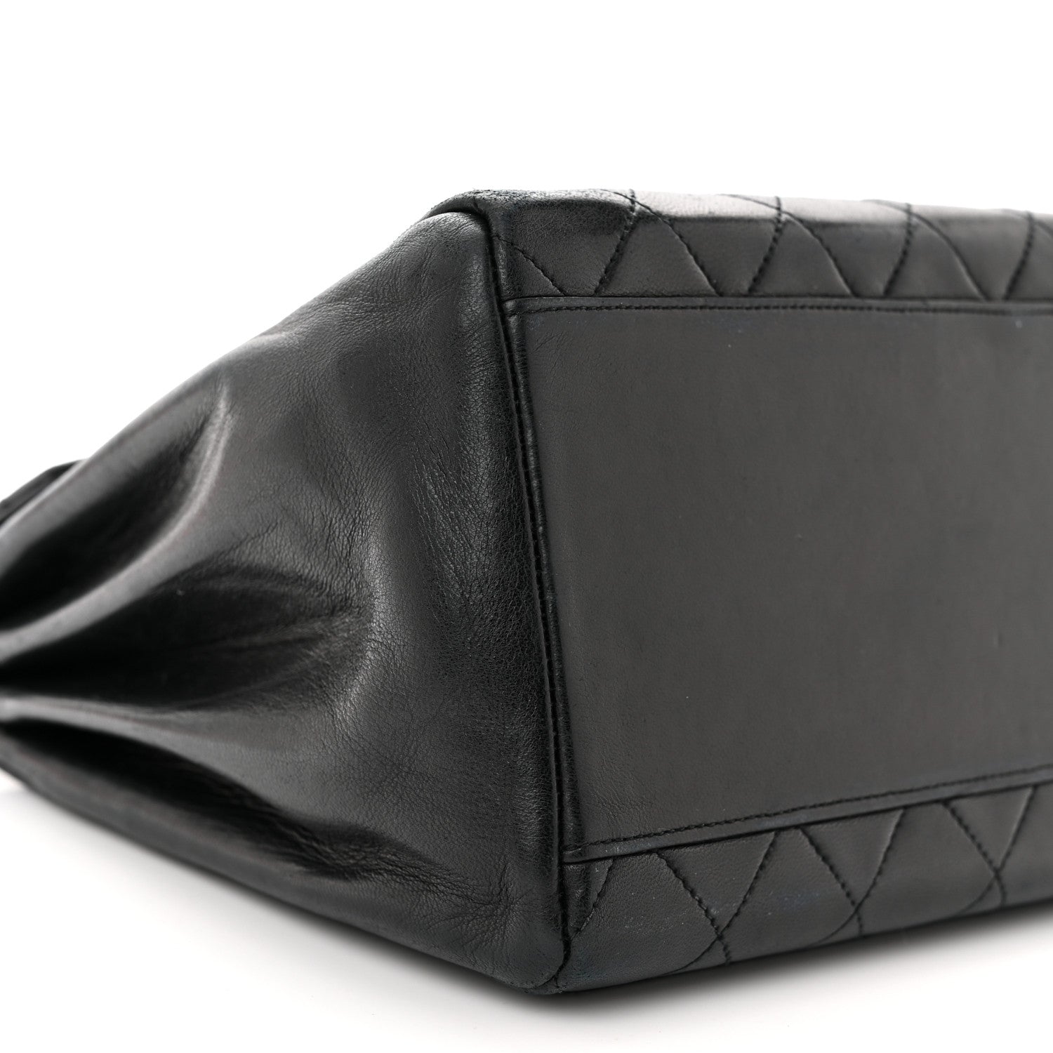 Chanel Lambskin Quilted CC Flap Bag Black 10 of 12