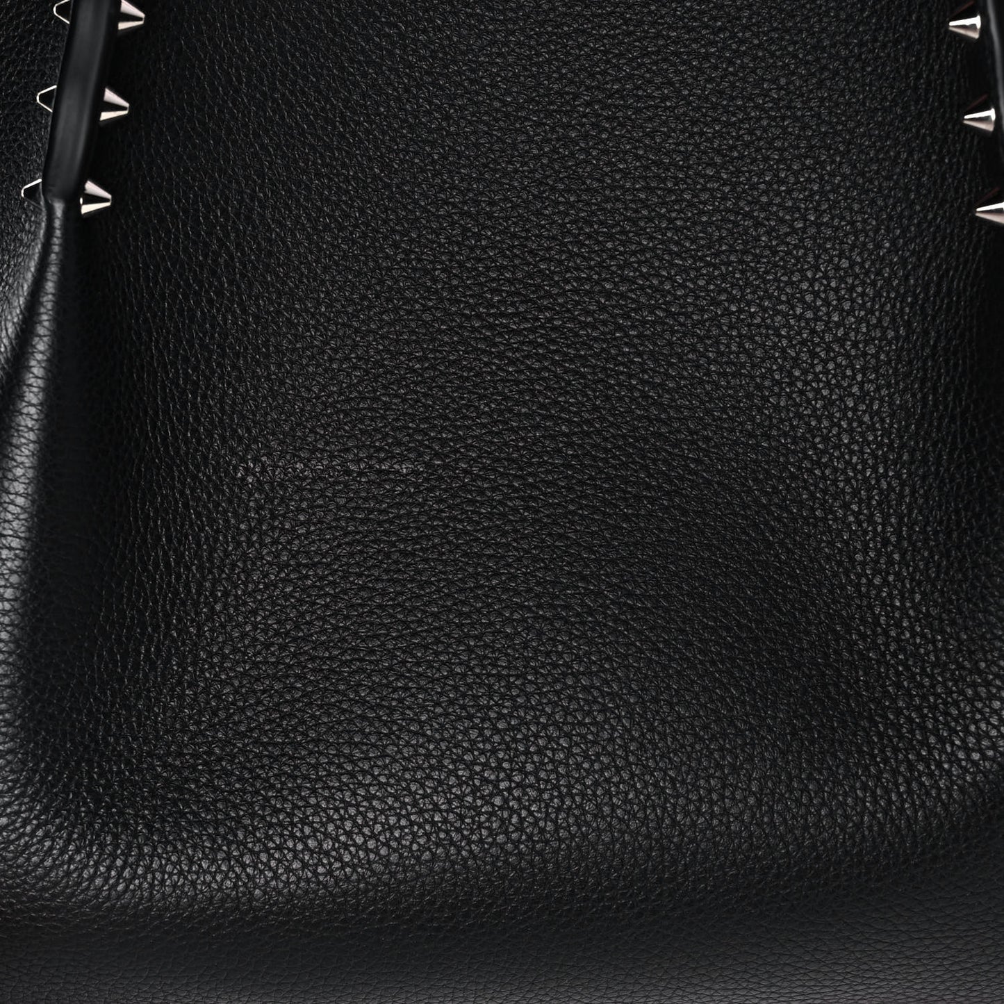 Calfskin Spiked Small Cabarock Shopper Tote Black