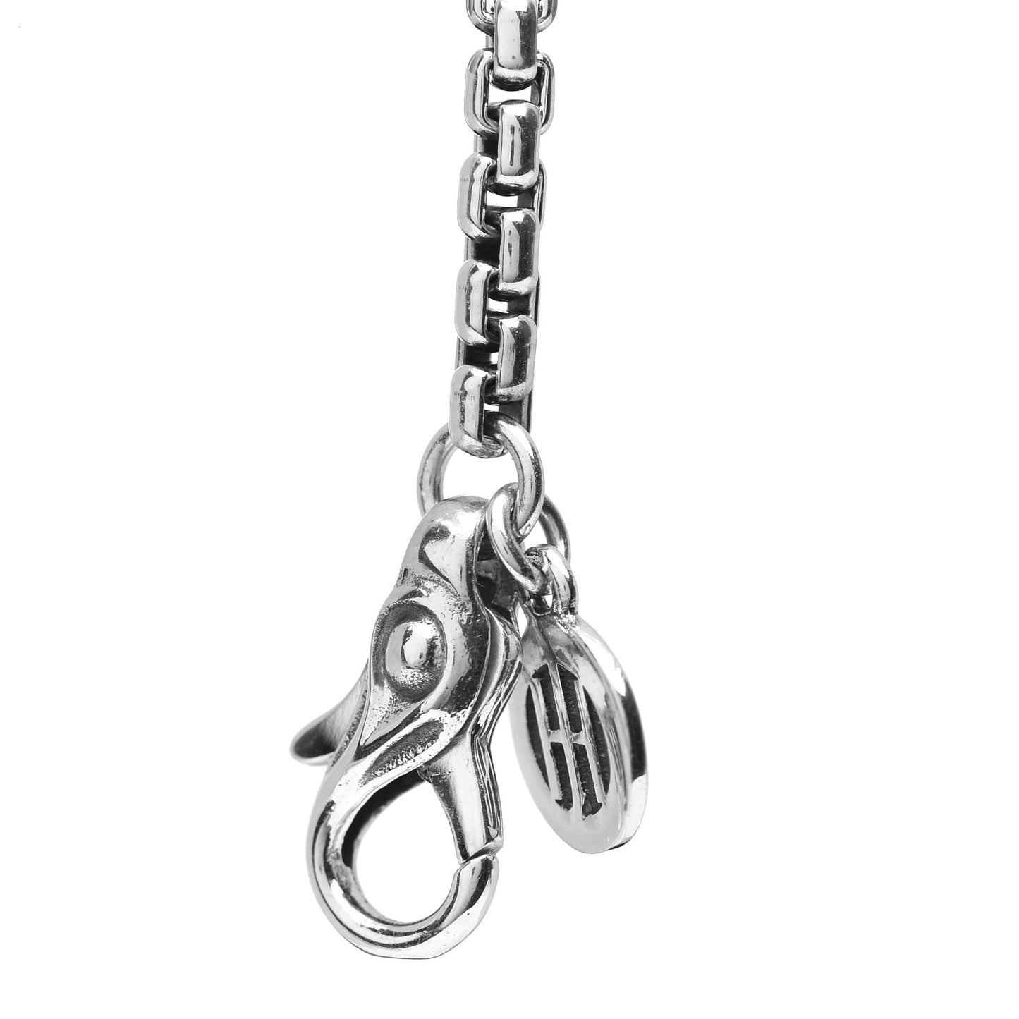 Sterling Silver Bamboo Textured Link Bracelet