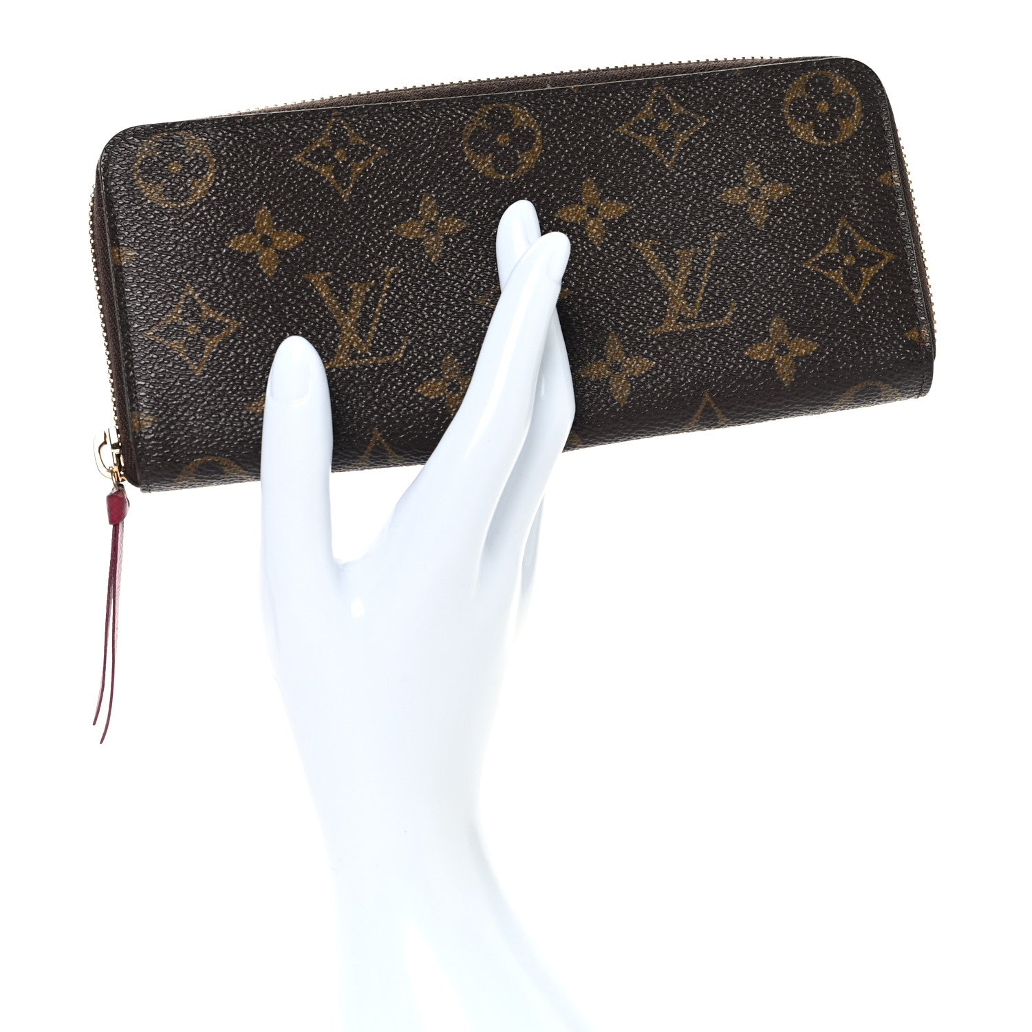 Louis Vuitton Monogram Clemence Wallet Fuchsia 2 of 8