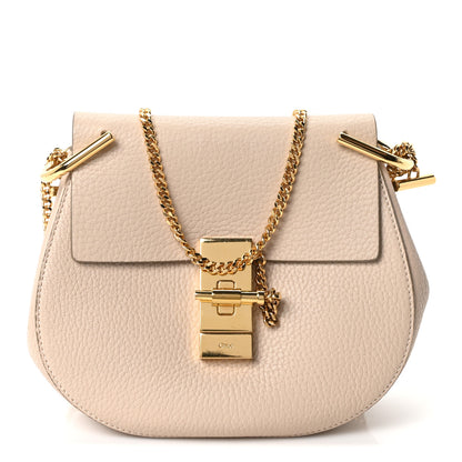 Chloe Grained Lambskin Drew Shoulder Bag Abstract White 1 of 10