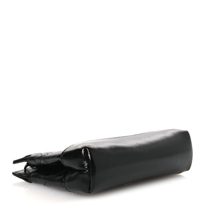 Chanel Shiny Lambskin Quilted Micro 31 Clutch With Chain Black 4 of 10