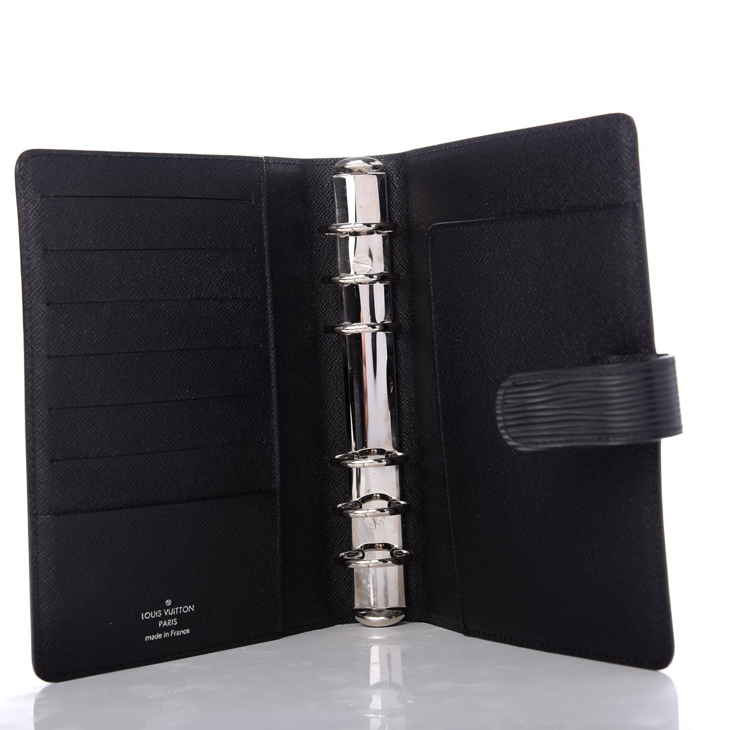 Epi Medium Ring Agenda Cover Black