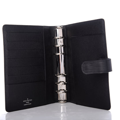 Louis Vuitton Epi Medium Ring Agenda Cover Black 5 of 8