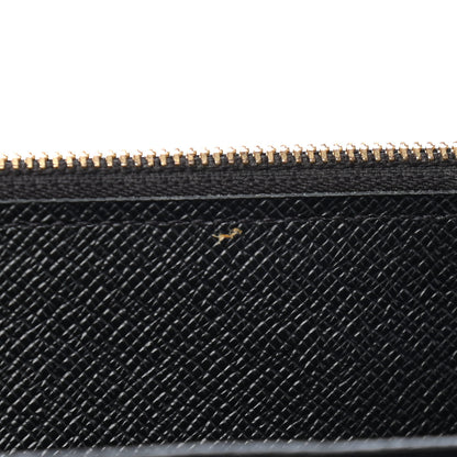 Louis Vuitton Calfskin Lace Flower Inlay Twist Chain Wallet Navy Black 9 of 9