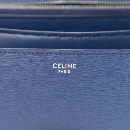 Celine Liege Calfskin Medium Classic Box Flap Bag Blue 6 of 10