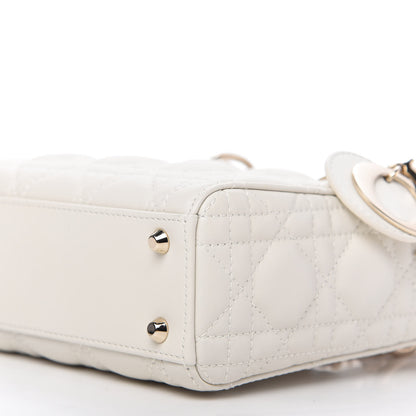 Christian Dior Lambskin Cannage Mini Lady Dior White 7 of 10