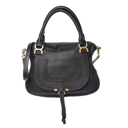 Chloe Calfskin Medium Marcie Satchel Black 1 of 12